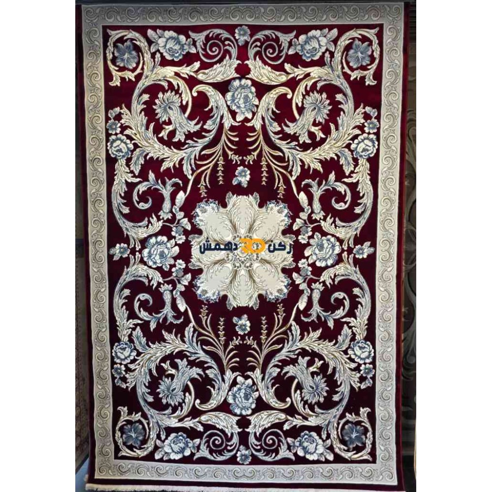 سجاد تركي الفاخر نقش فرنسي 34202A لون احمر مقاس 300*400