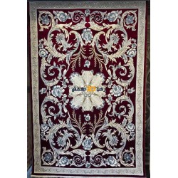سجاد تركي الفاخر نقش فرنسي 34202A لون احمر مقاس 300*400