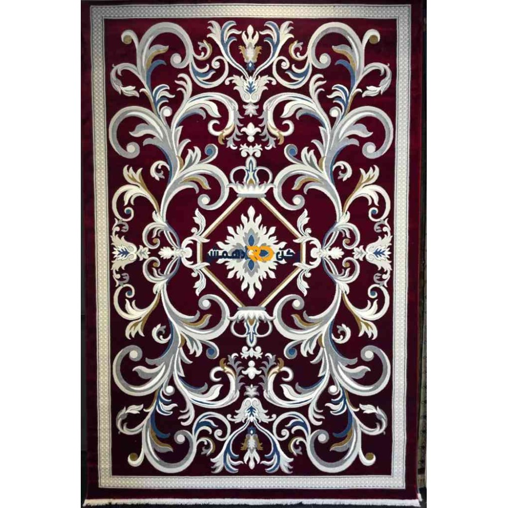 سجاد تركي الفاخر نقش فرنسي 40642A لون احمر مقاس 80*150