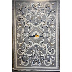 سجاد تركي الفاخر نقش فرنسي 40642A لون رصاصي مقاس 80*150