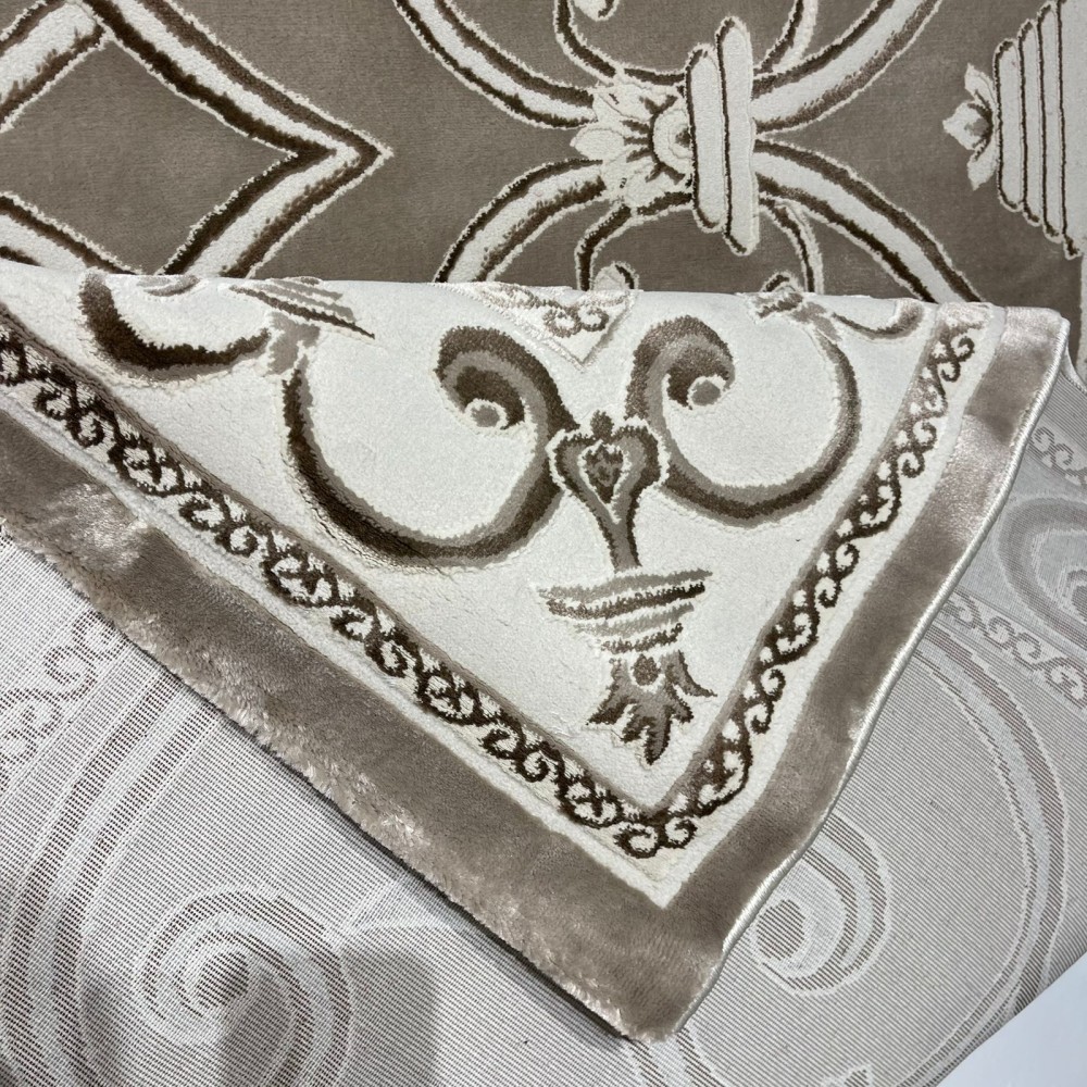 سجاد تركي عنتاب 8487A بيج غامق مقاس 400*500