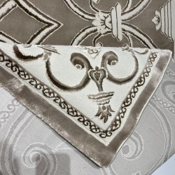 سجاد تركي عنتاب 8487A بيج غامق مقاس 400*500