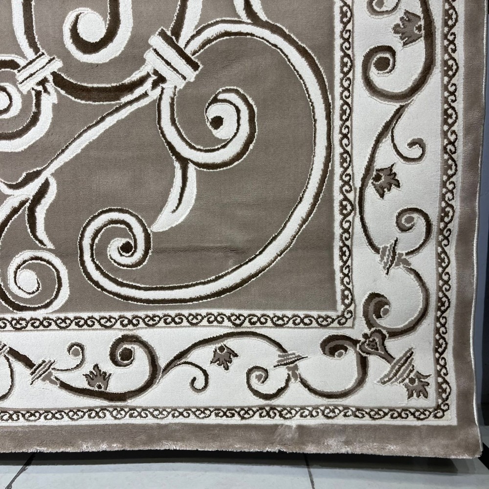 سجاد تركي عنتاب 8487A بيج غامق مقاس 400*500