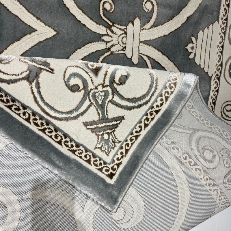 سجاد تركي عنتاب 8487A رصاصي مقاس 50*80