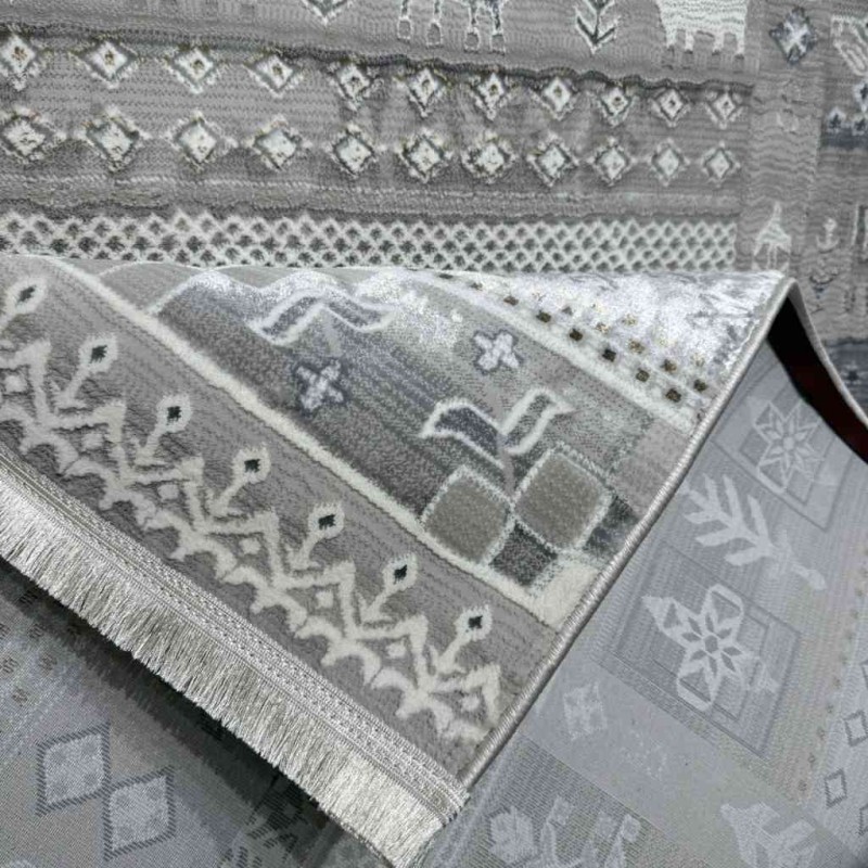 سجاد تركي ارموني 8358A رصاصي فاتح مقاس 200*300