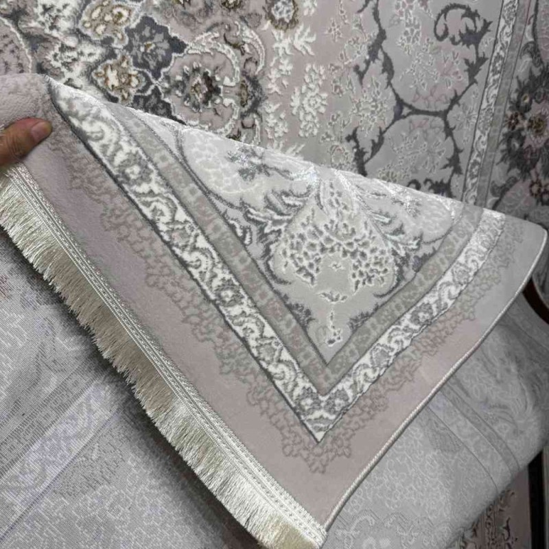 سجاد تركي ارموني 8614K رصاصي فاتح مقاس 100*300
