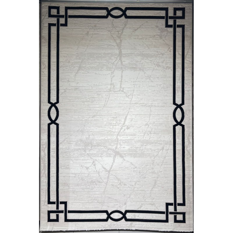 سجاد تركي اطار برواز 9224A اسود مقاس 100*300