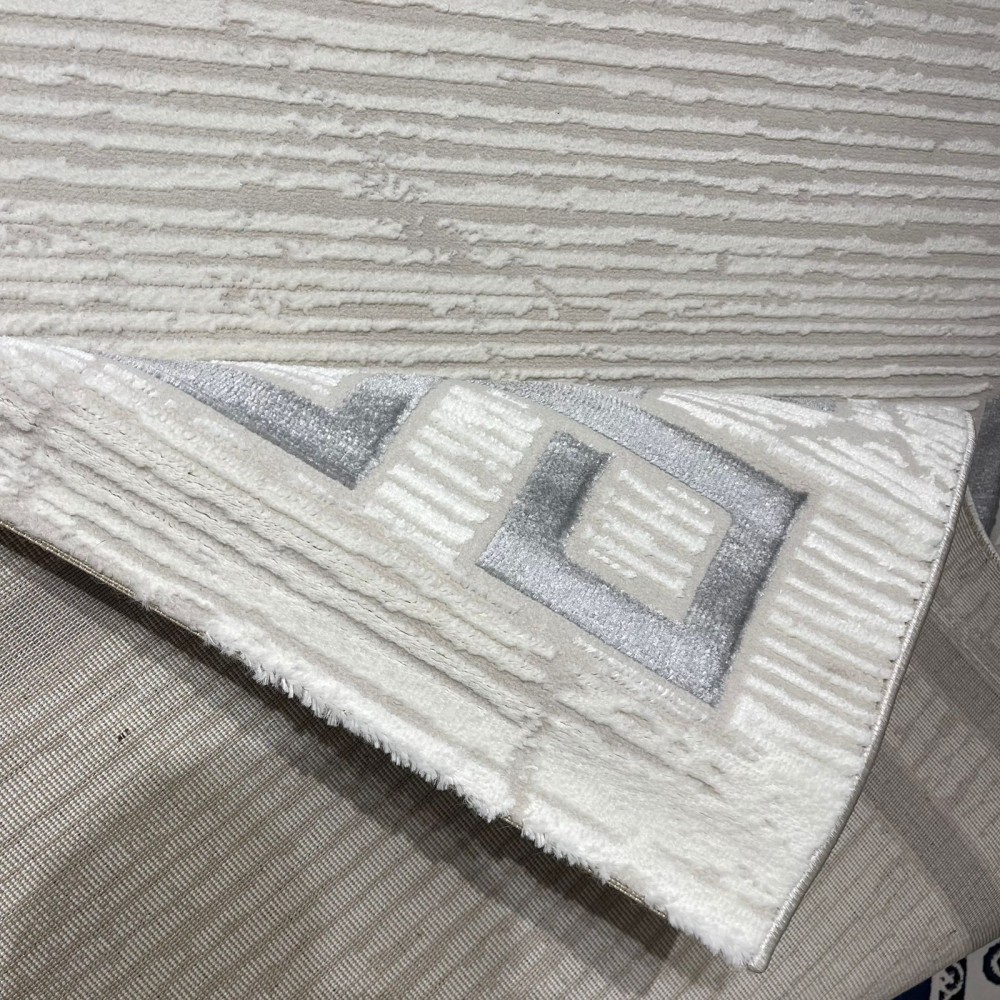 سجاد تركي اطار برواز 9224A رصاصي مقاس 100*300