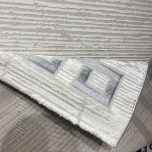 سجاد تركي اطار برواز 9224A رصاصي مقاس 100*300