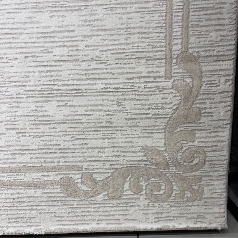 سجاد تركي اطار برواز 9185A بيج مقاس 300*400