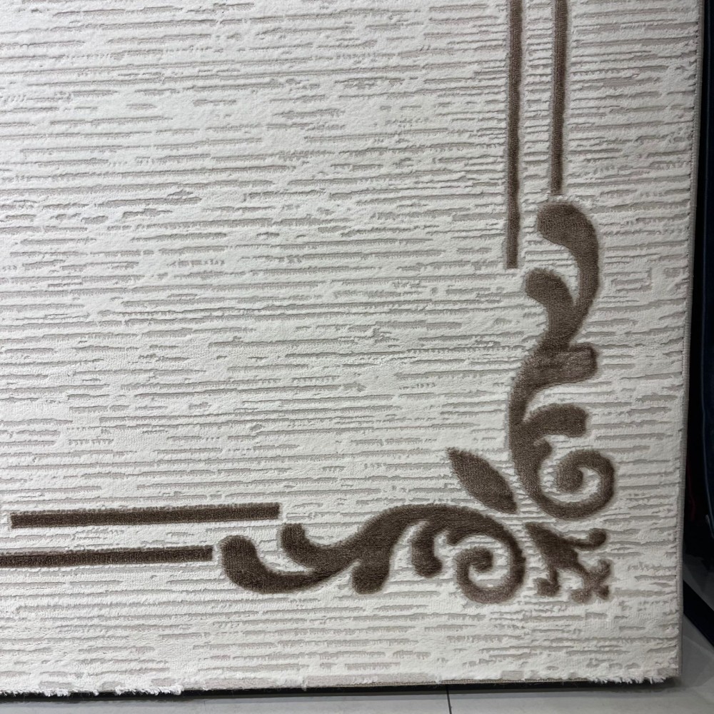 سجاد تركي اطار برواز 9185A بني مقاس 100*300