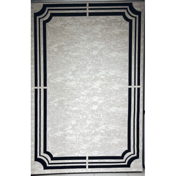 سجاد تركي اطار برواز 9225A اسود مقاس 150*220