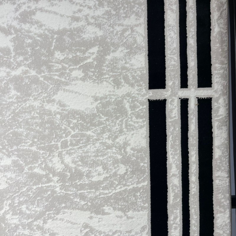 سجاد تركي اطار برواز 9225A اسود مقاس 100*300
