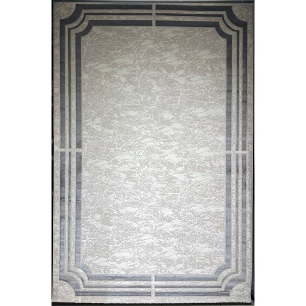 سجاد تركي اطار برواز 9225A رصاصي مقاس 150*220