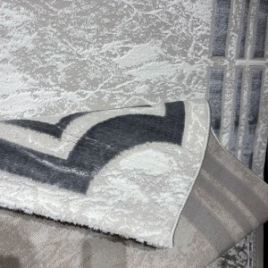 سجاد تركي اطار برواز 9225A رصاصي مقاس 150*220