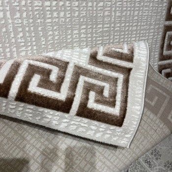 سجاد تركي اطار برواز 9228A بني مقاس 100*300