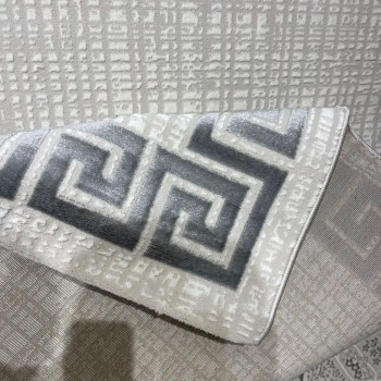 سجاد تركي اطار برواز 9228A رصاصي مقاس 100*300