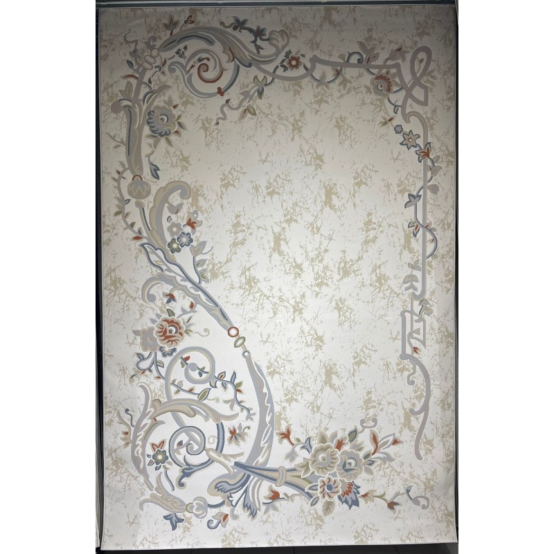 سجاد تركي بيرنا 9572A سماوي مقاس 100*300 - سجاد فرنسي شرقي