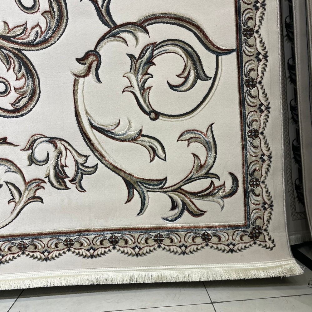 سجاد تركي ايلاف 9104A كريم بولي مقاس 50*80