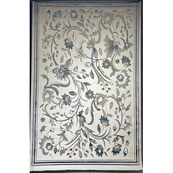 سجاد تركي هيلتون 9804A سماوي مقاس  100*300