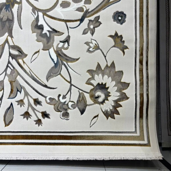 سجاد تركي هيلتون 9804A ذهبي مقاس 200*300