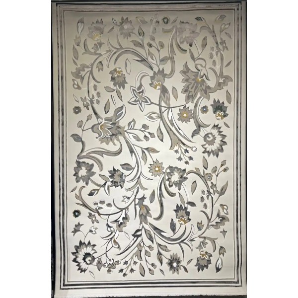 سجاد تركي هيلتون 9804A رصاصي مقاس  100*200