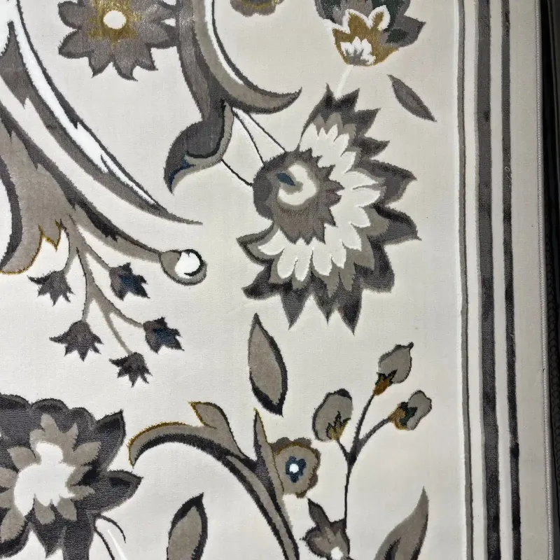 سجاد تركي هيلتون 9804A رصاصي مقاس 250*350