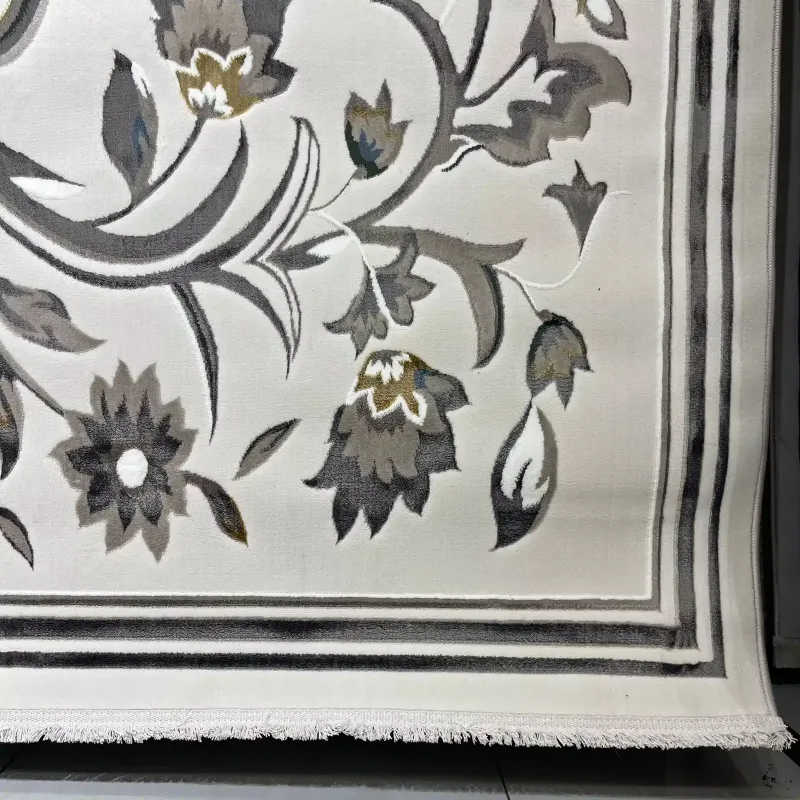 سجاد تركي هيلتون 9804A رصاصي مقاس 250*350