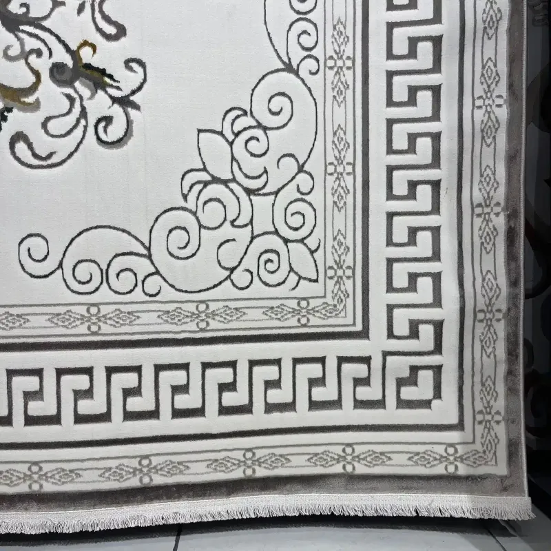 سجاد تركي هيلتون 9668A بيج مقاس 400*600