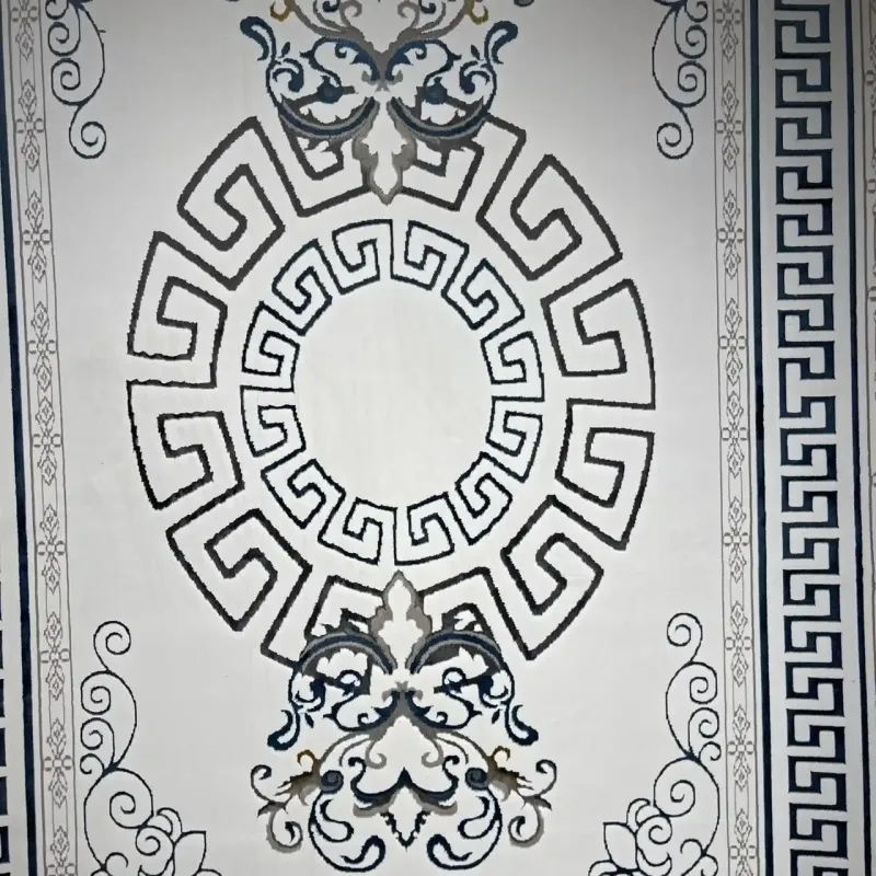 سجاد تركي هيلتون 9668A سماوي مقاس 400*600