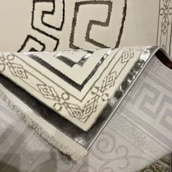 سجاد تركي هيلتون 9668A رصاصي مقاس 50*80