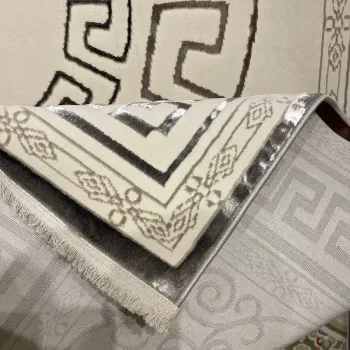 سجاد تركي هيلتون 9668A رصاصي مقاس 400*600