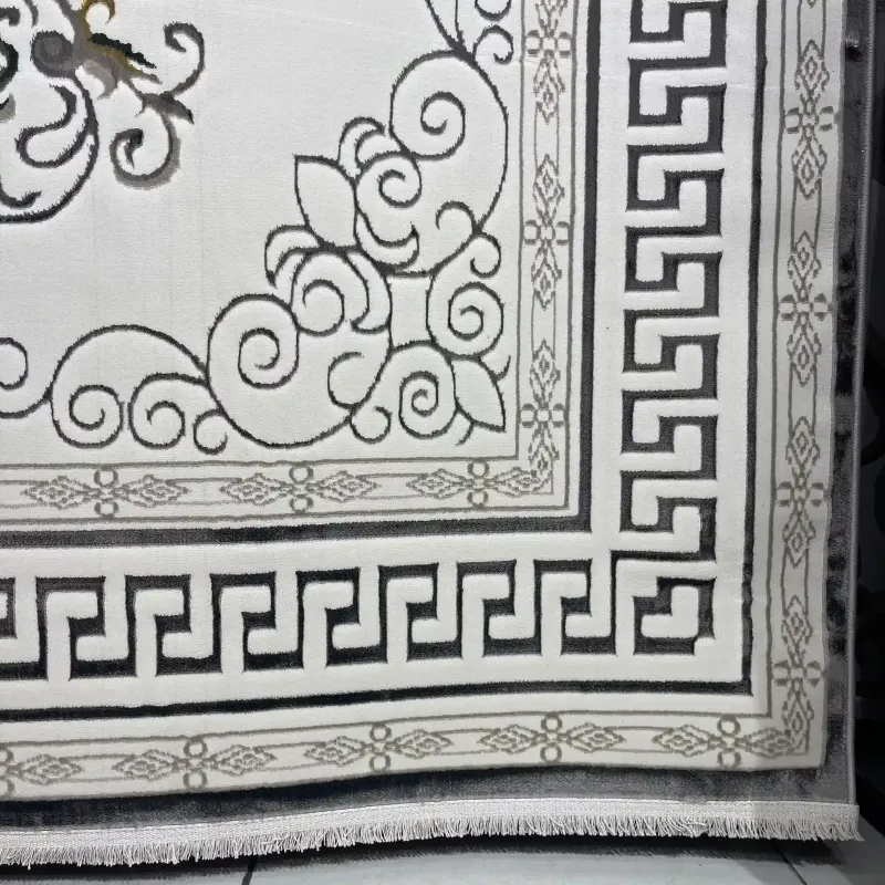 سجاد تركي هيلتون 9668A رصاصي مقاس 400*600