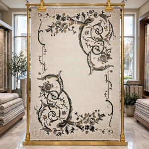سجاد تركي هيلتون 9803A اخضر مقاس  100*300