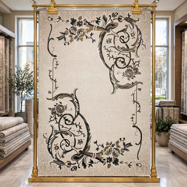 سجاد تركي هيلتون 9803A اخضر مقاس  100*300