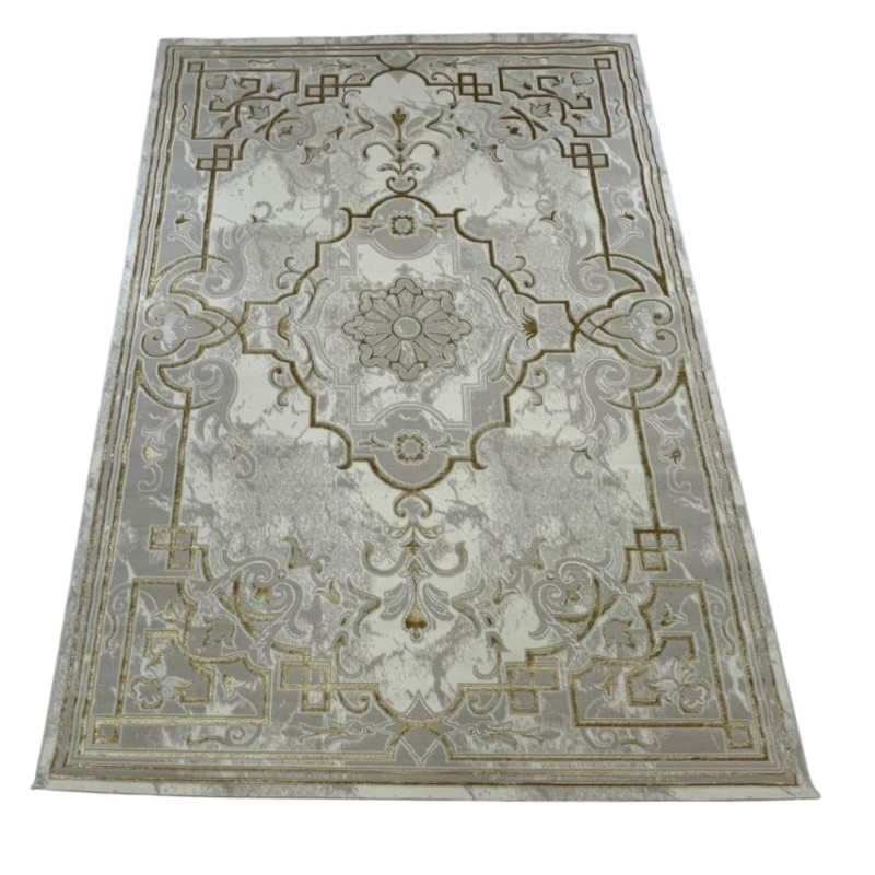 سجاد تركي خزامى 9851A ذهبي مقاس 300*400 - سجاد تركي كلاسيك