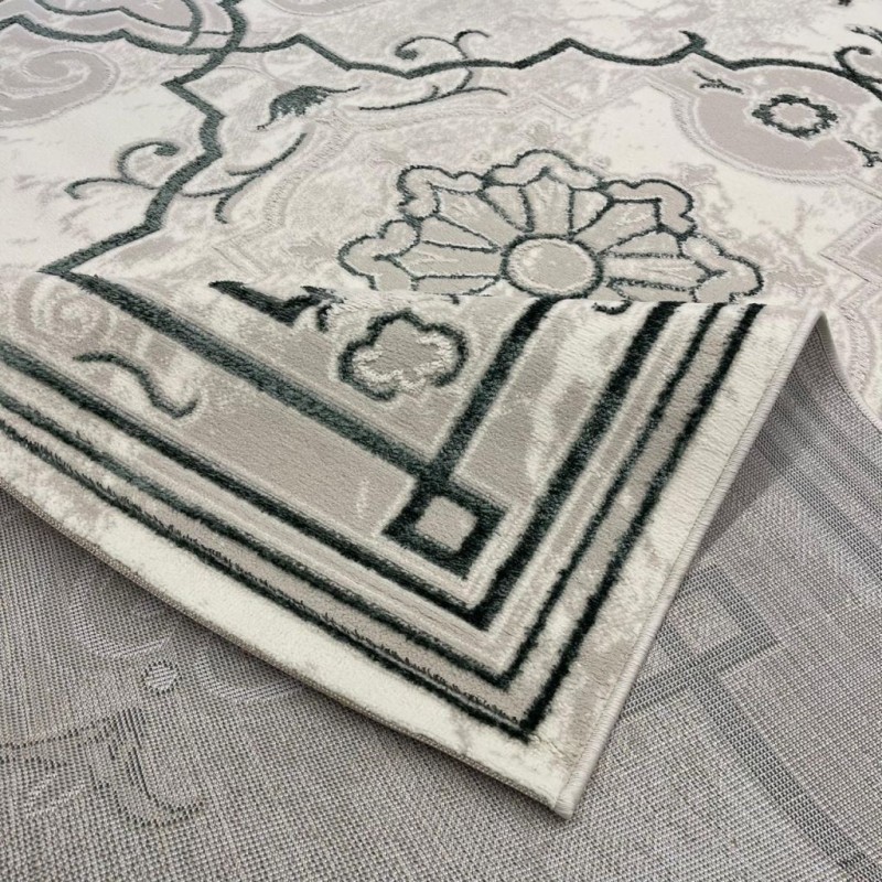 سجاد تركي خزامى 9851A اخضر مقاس 50*80 - سجاد تركي كلاسيك