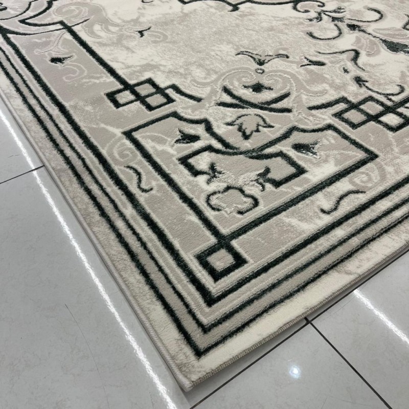 سجاد تركي خزامى 9851A اخضر مقاس 50*80 - سجاد تركي كلاسيك
