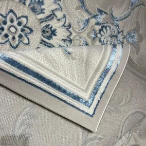 سجاد تركي خزامى 9854A سماوي مقاس 50*80 سجاد تركي خزامى 9854A سماوي مقاس 50*80