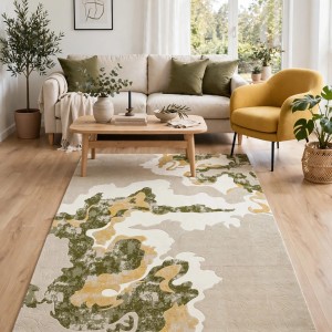سجاد لائك تركي 9966A اخضر بيج مقاس 50*80