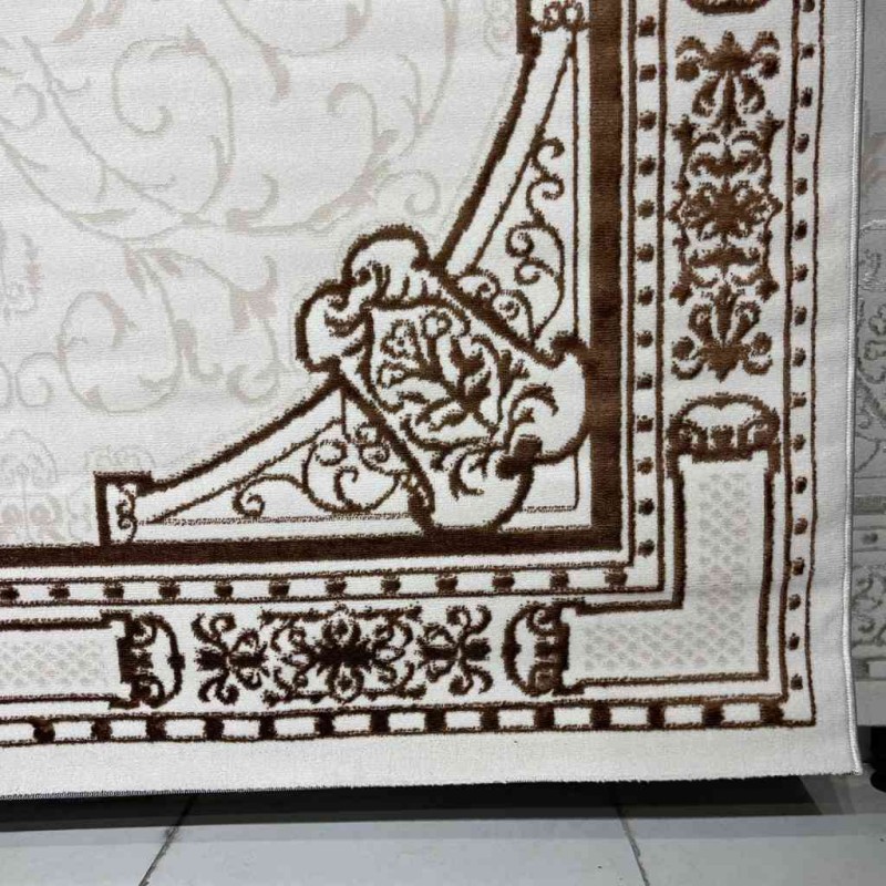 سجاد لينا تركي 9095A لون بني مقاس 50*80