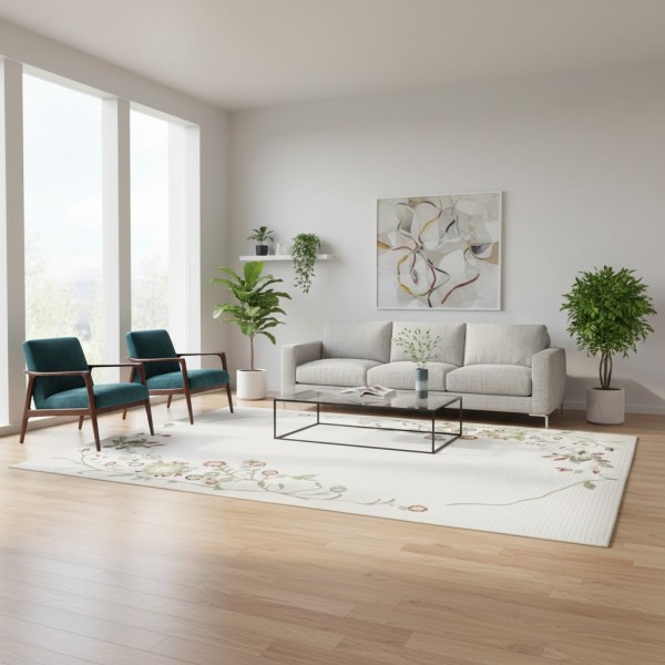 سجاد نخبة تركي A139A كريم اخضر مقاس 400*600