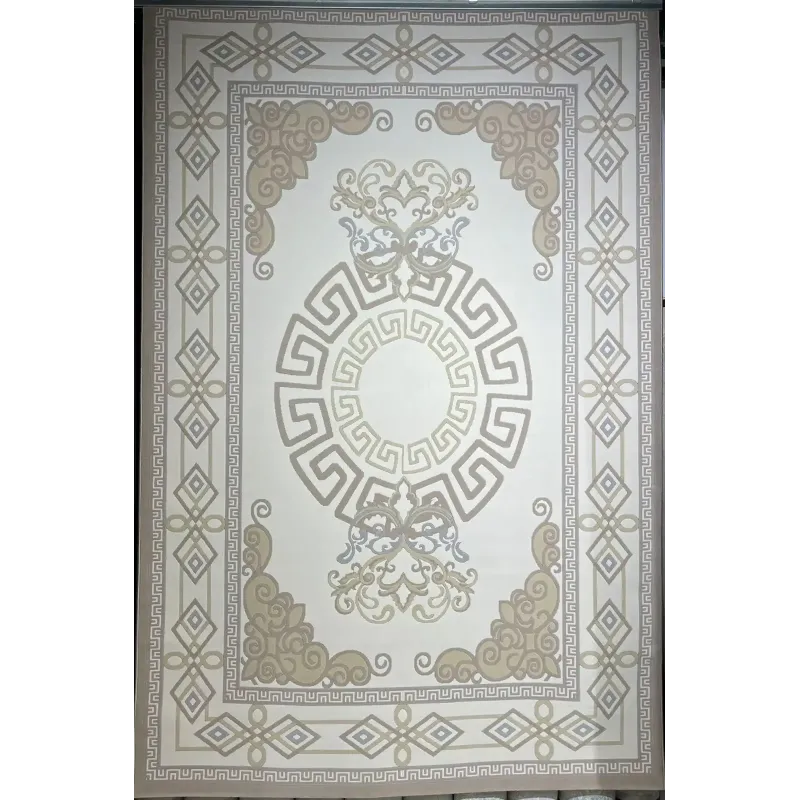 سجاد تركي مودرن العشراء 9660A بيج غامق مقاس 50*80