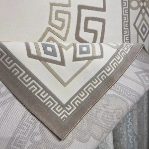 سجاد تركي مودرن العشراء 9660A بيج غامق مقاس 200*300
