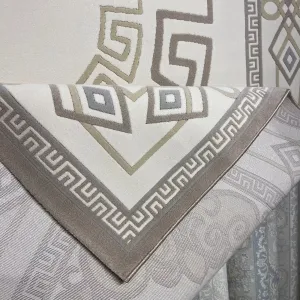 سجاد تركي مودرن العشراء 9660A بيج غامق مقاس 100*300 سجاد تركي مودرن العشراء 9660A بيج غامق مقاس 100*300