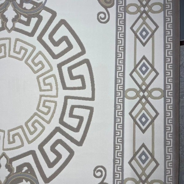 سجاد تركي مودرن العشراء 9660A بيج غامق مقاس 200*300
