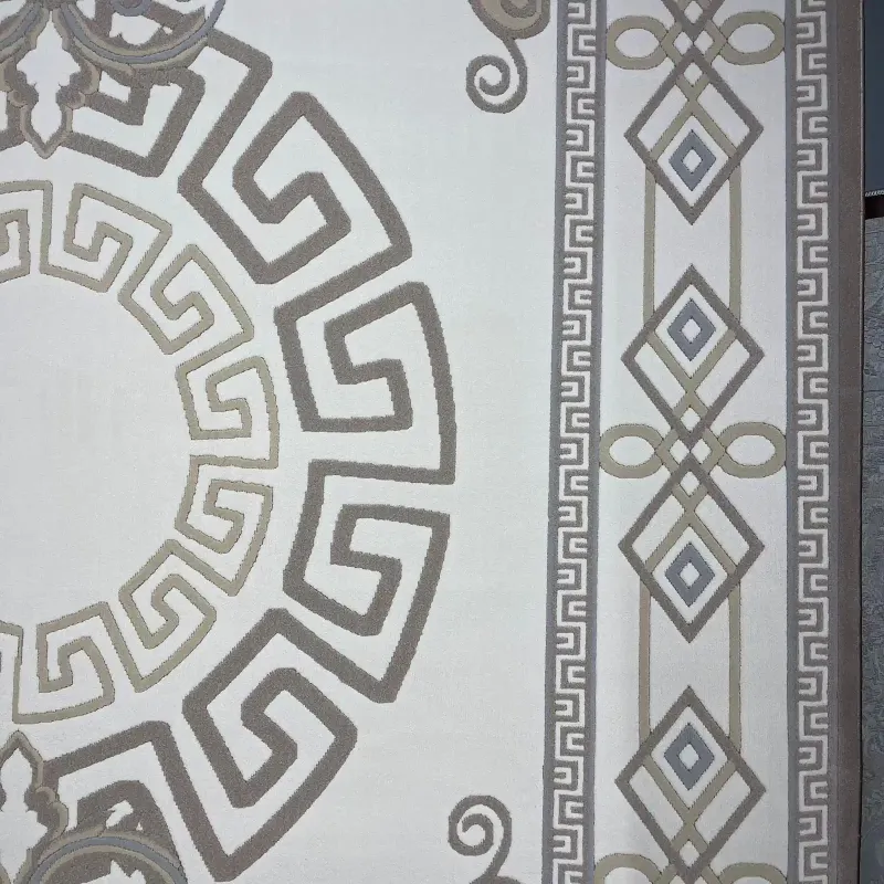 سجاد تركي مودرن العشراء 9660A بيج غامق مقاس 50*80