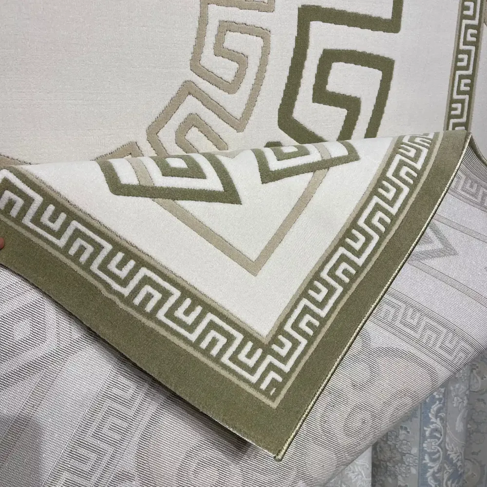 سجاد تركي مودرن العشراء 9660A اخضر مقاس 200*300