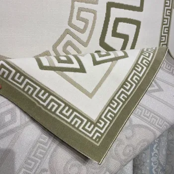 سجاد تركي مودرن العشراء 9660A اخضر مقاس 400*500