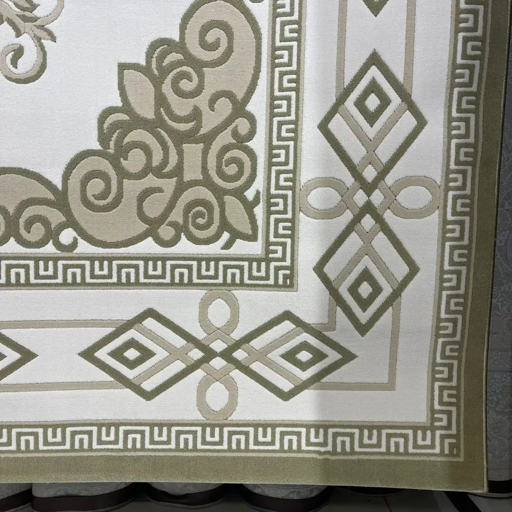 سجاد تركي مودرن العشراء 9660A اخضر مقاس 200*300